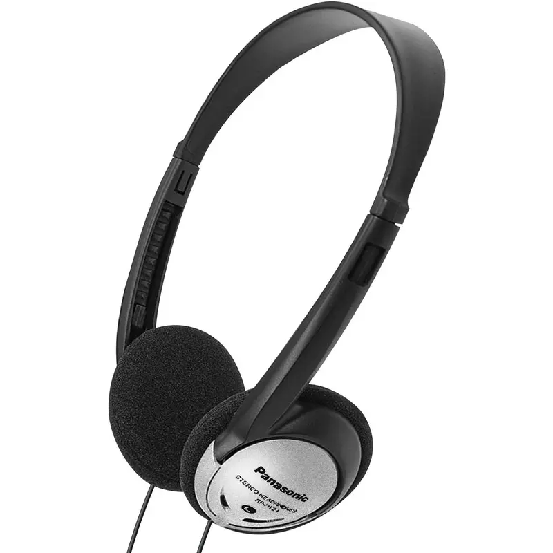 Panasonic RP-HT21 Headphones On-Ear Lightweight with XBS (Gray)