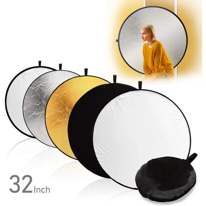 Camson 5-in-1 Collapsible Circular Reflector (32")