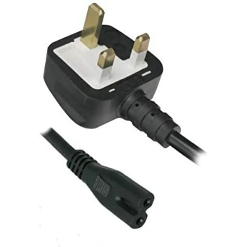 Camson UK Power Cord 2-Prong Plug Figure-8 with Fuse 6-FT