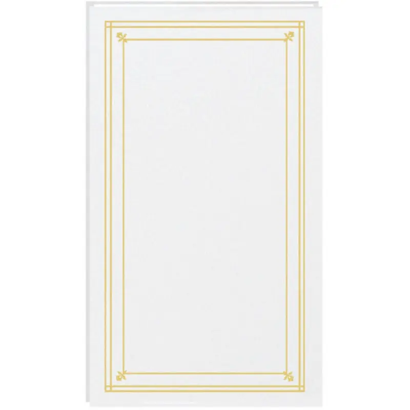 Pioneer Photo Albums Slim Line Post Style Pocket Album (White)