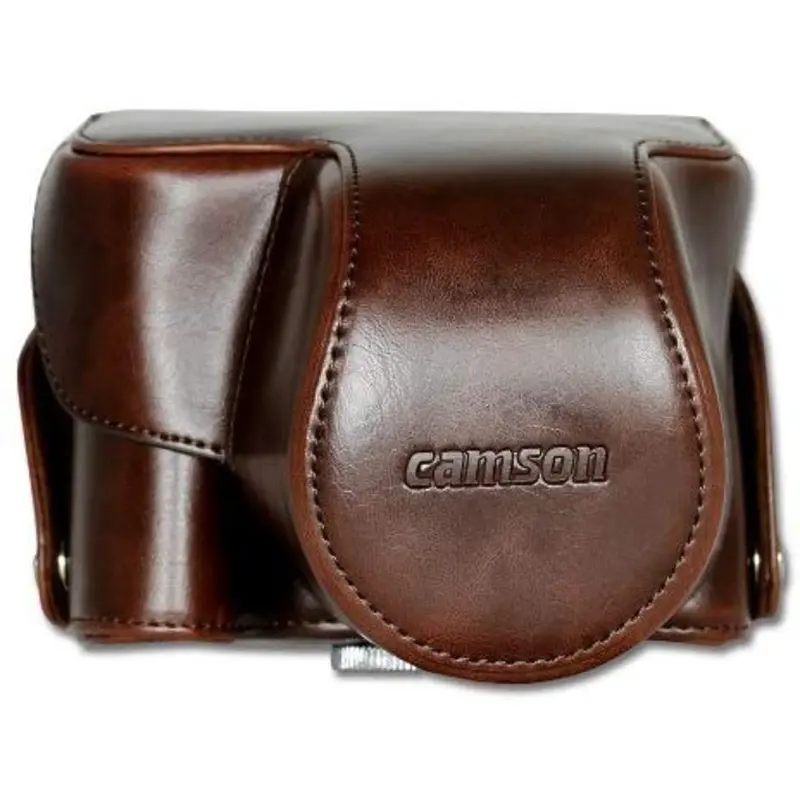 Camson Leather Case for Canon PowerShot SX60, SX50, SX40 (Brown)