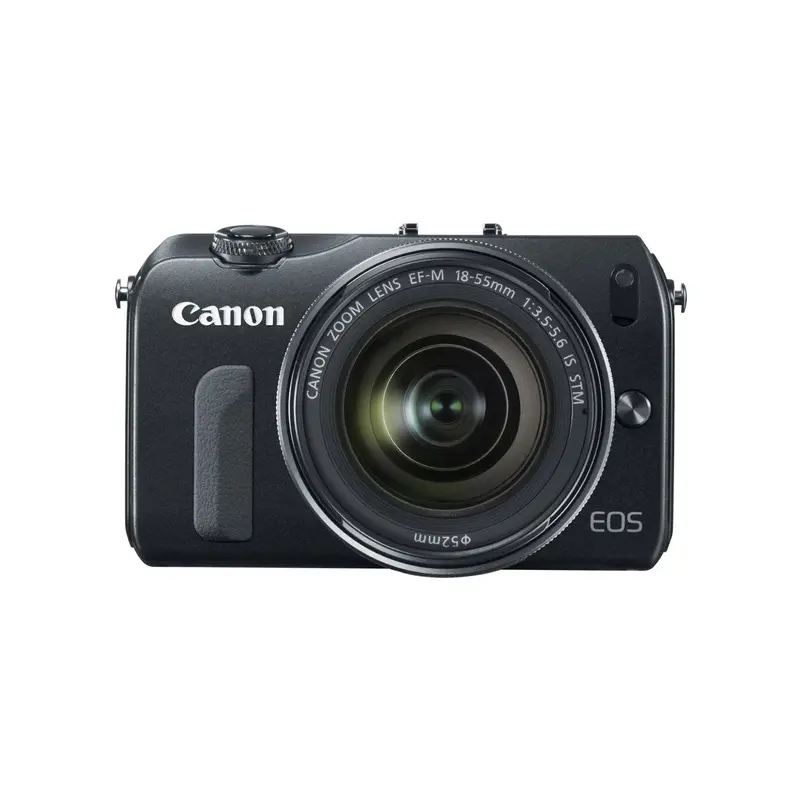 Canon EOS M Mirrorless Digital Camera with 18-55mm Lens and Flash Kit (Black)