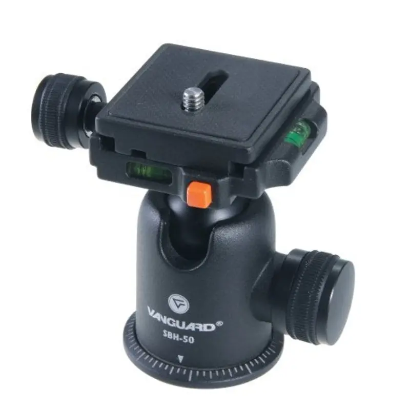 Vanguard SBH-50 Compact Magnesium Alloy Ballhead with Two Onboard Bubble Levels