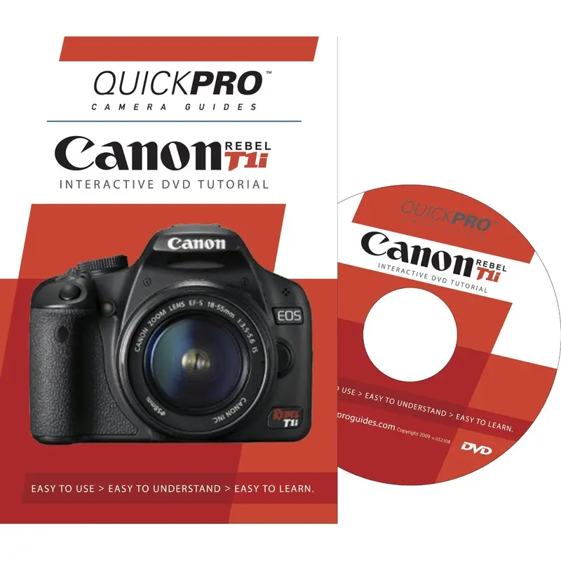 Canon Rebel T1i Instructional DVD by QuickPro Camera Guides