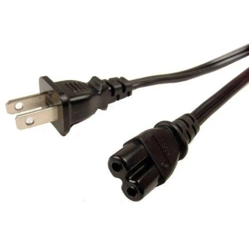 Camson Universal 6 Foot Unpolarized Power Cord UL Approved, 18-AWG/2C, SPT-2, 125V/7A