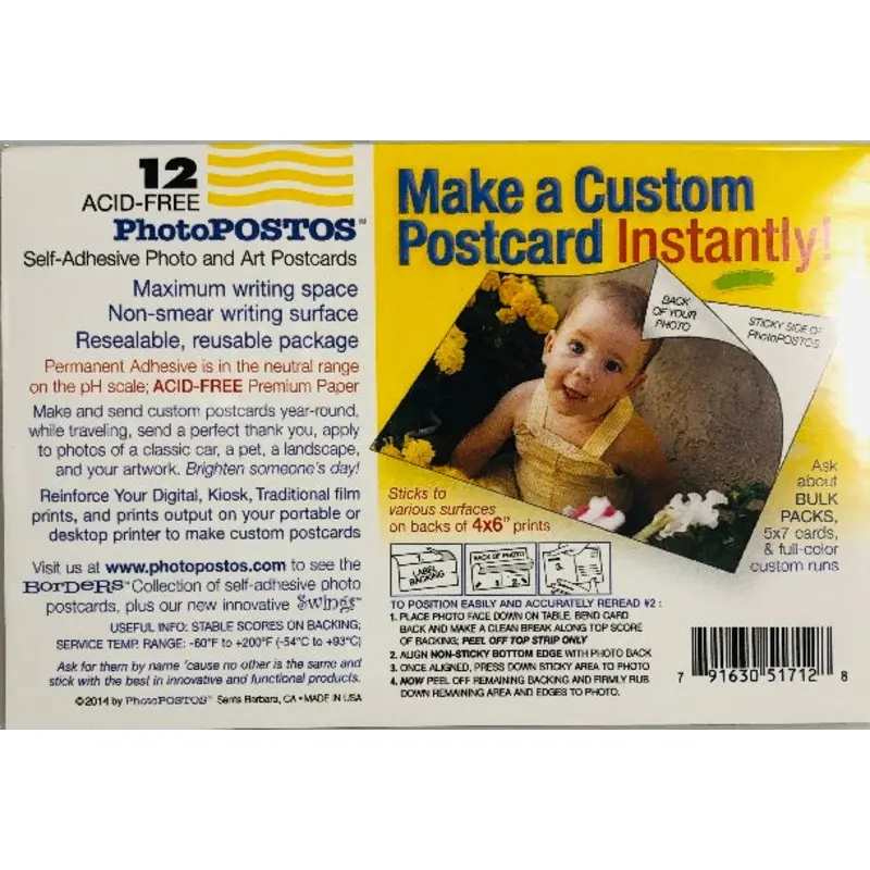 Photo Post 4"x6" Self-Adhesive Photo & Art Cards