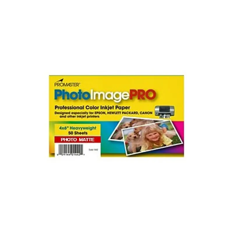 PhotoImage PRO Matte Inkjet Paper 4 X 6, 50 Sheets
