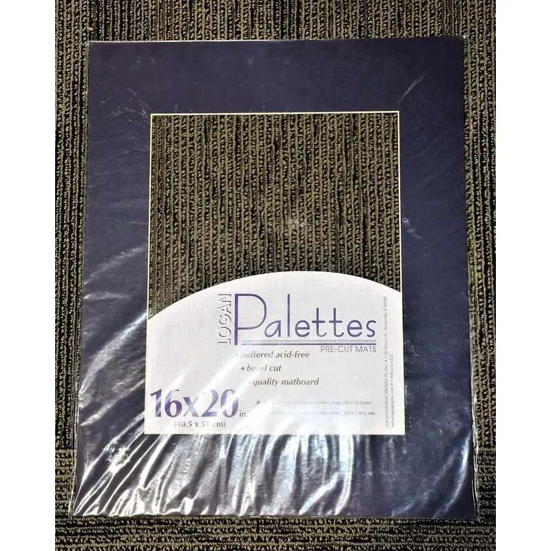 Logan Graphic Palettes Pre-Cut Mats 16x20 in (Midnight Blue)