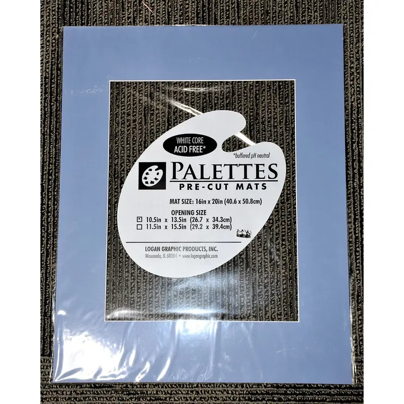 Logan Graphic Palettes Pre-Cut Mats 16x20 in (Wedgewood Blue)