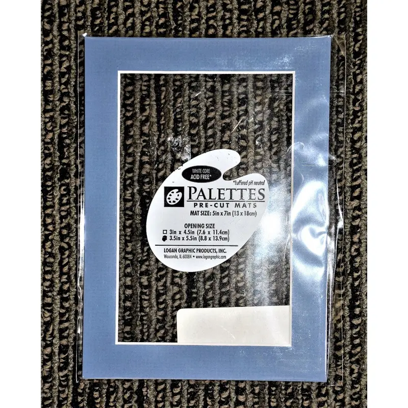 Mat 5x7 W/3.5x5.5 Wdgwd Blu(5) ( Sold in PACK of (Sold in PACK of 5)