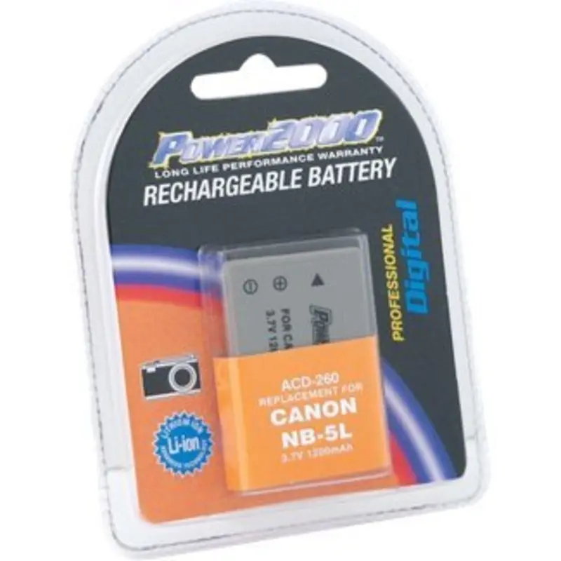 Power2000 ACD-260 Rechargeable Battery for Canon NB-5L