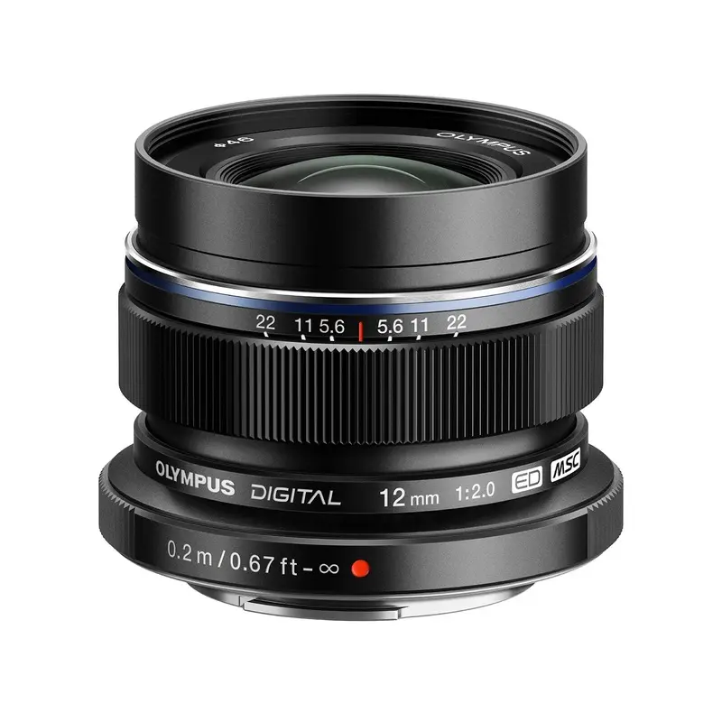 Olympus M.Zuiko Digital ED 12mm f/2 Lens (Black)