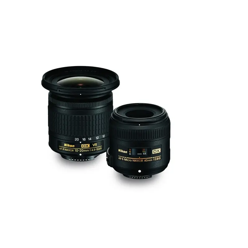 Nikon Landscape & Macro Two Lens Kit with 10-20mm f/4.5-5.6G VR & 40mm f/2.8G