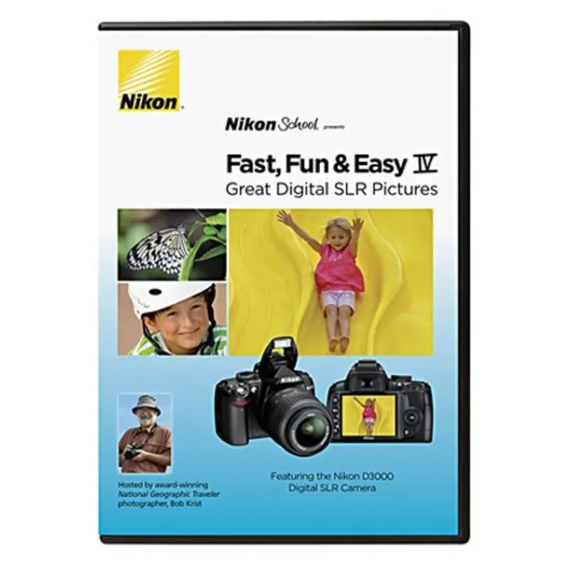 Nikon School DVD--Fast, Fun, & Easy IV Great Digital SLR Pictures for D3000 Camera