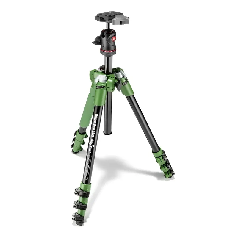 Manfrotto MKBFRA4G-BH BeFree Compact Aluminum Travel Tripod Green