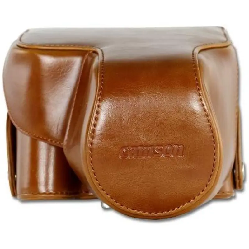 Camson Leather Case for Canon PowerShot SX60, SX50, SX40 (Coffee)