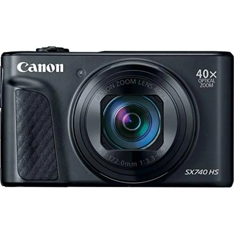 Canon PowerShot SX740 HS Digital Camera (Black) - International Model