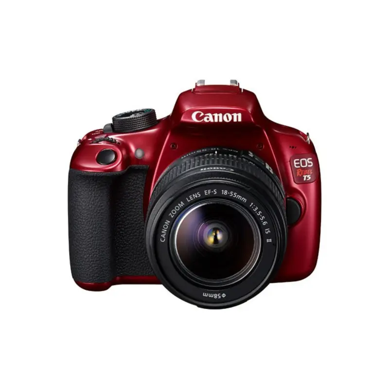 Canon EOS Rebel T5 Digital SLR Camera with 18-55mm Lens - Red