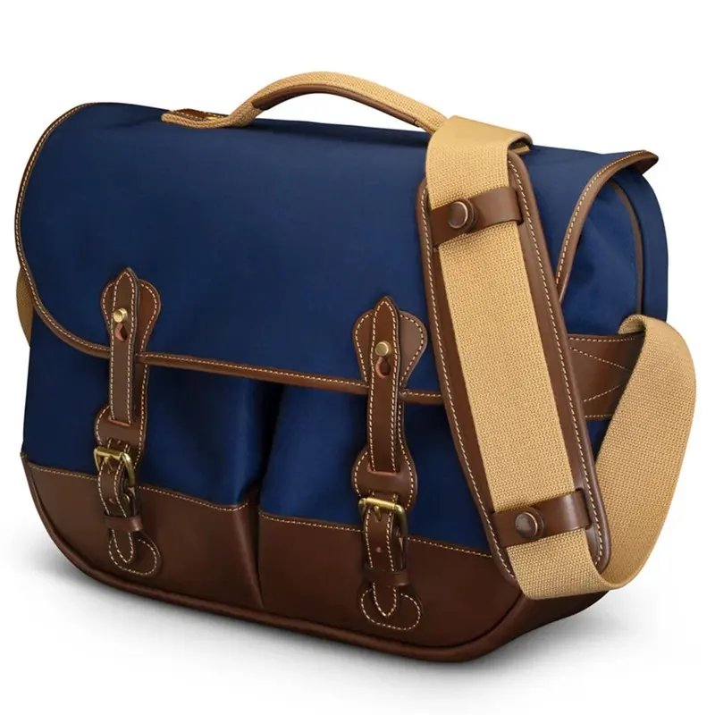 Billingham Eventer Mk II Navy Canvas / Chocolate Leather