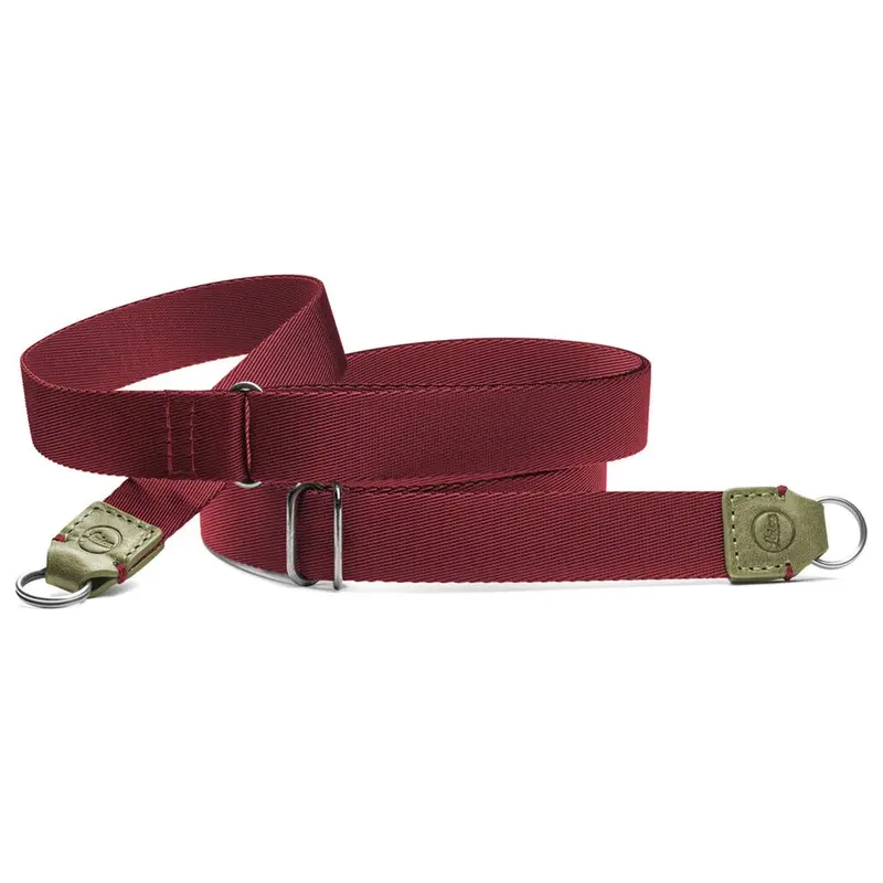 Leica Carrying Strap - Olive/Burgundy