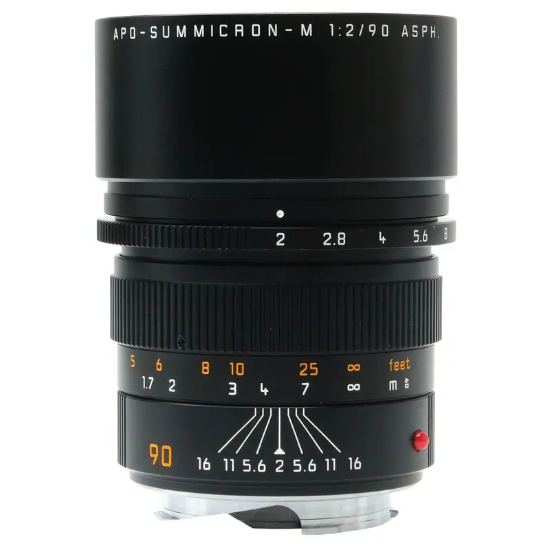 Leica 90mm f2 APO-Summicron-M Asph, Black, Boxed 4614007