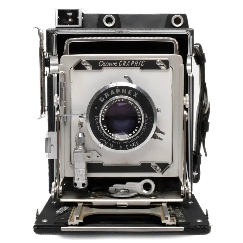 Graflex 4x5 Crown Graphic, 135mm f4.7 Optar 914481