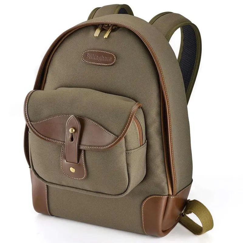 Billingham Rucksack 35 Camera Backpack - Sage Fibrenyte / Chocolate Leather