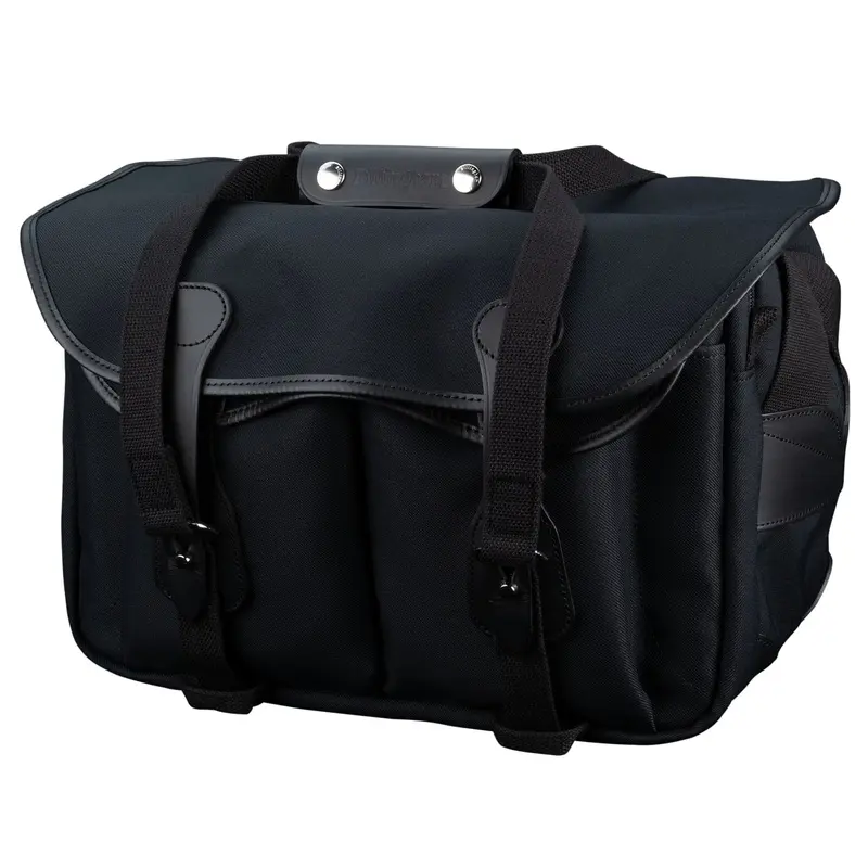 Billingham 335 MKII Camera / Laptop Bag - Black FibreNyte / Black Leather