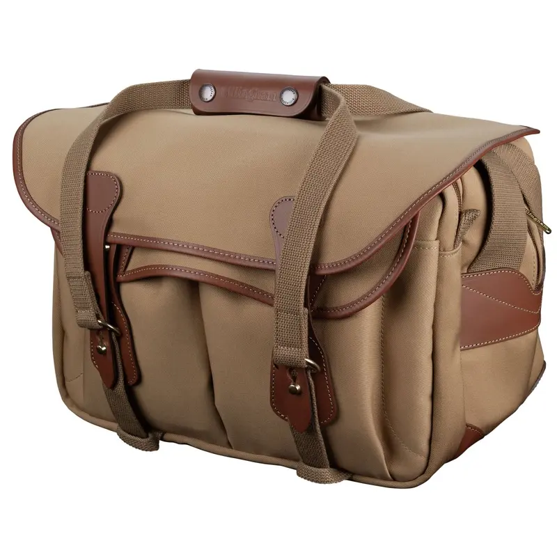 Billingham 335 MKII Camera / Laptop Bag - Khaki Canvas / Tan Leather