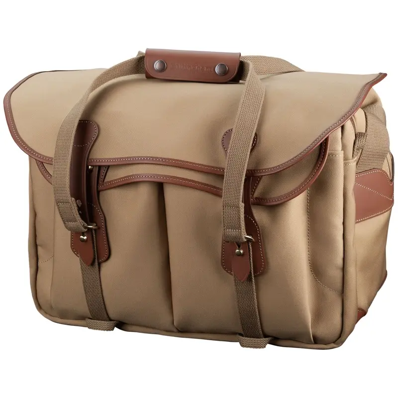 Billingham 445 Mark II Camera / Laptop Bag - Khaki Canvas / Tan Leather
