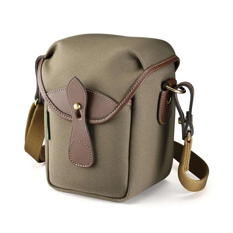 Billingham 72 Bag -  Sage FibreNyte / Chocolate Leather (Olive Lining)