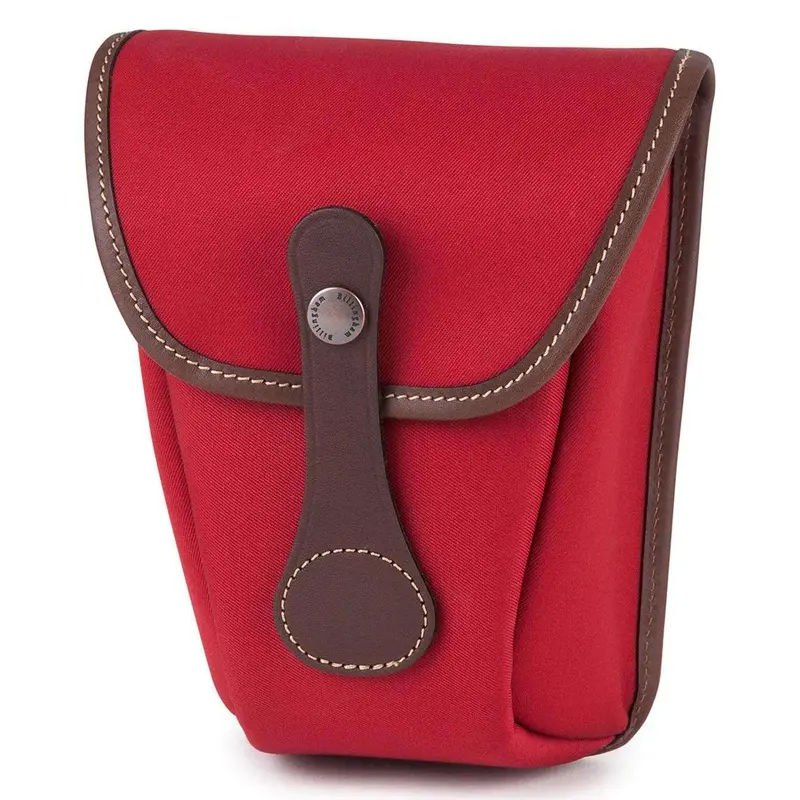 Billingham Avea 8 End Pockets - Burgundy Canvas / Chocolate Leather