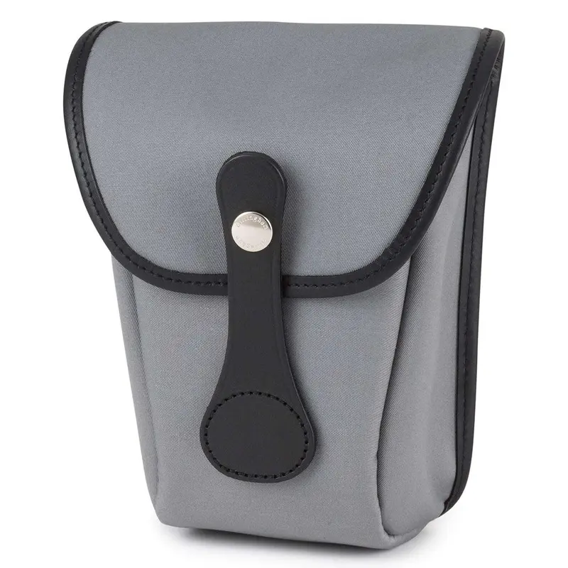 Billingham Avea 8 End Pockets - Grey Canvas / Black Leather