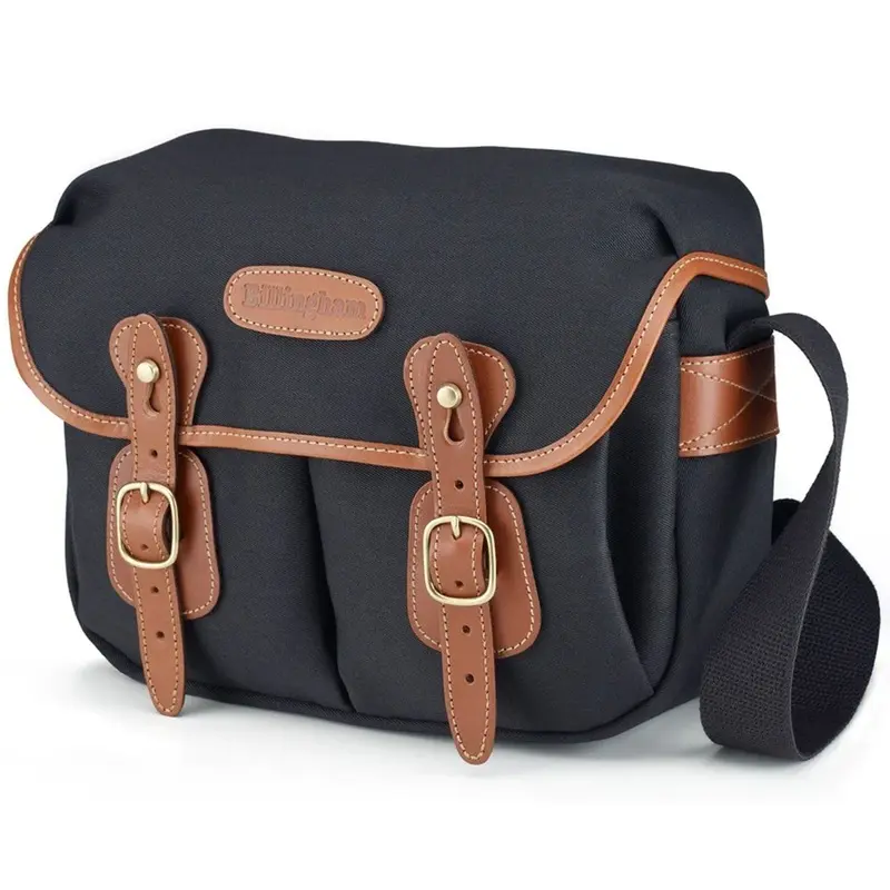 Billingham Hadley Small Camera Bag - Black Canvas / Tan Leather