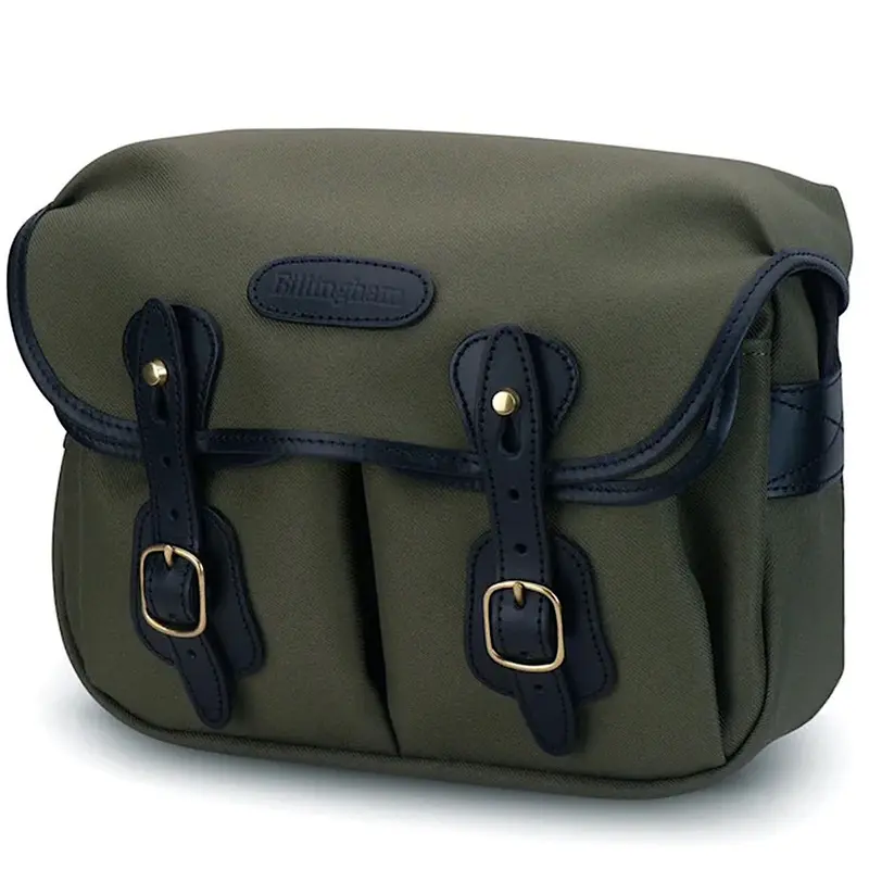 Billingham Hadley Small Camera Bag - Sage Fibrenyte / Black Leather