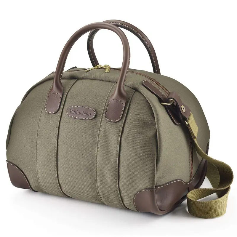 Billingham Overnighter - Sage FibreNyte / Chocolate Leather (Olive Lining)