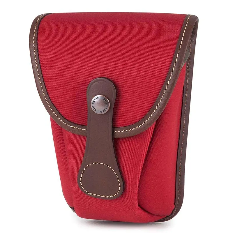 Billingham Avea 7 End Pockets - Burgundy Canvas / Chocolate Leather