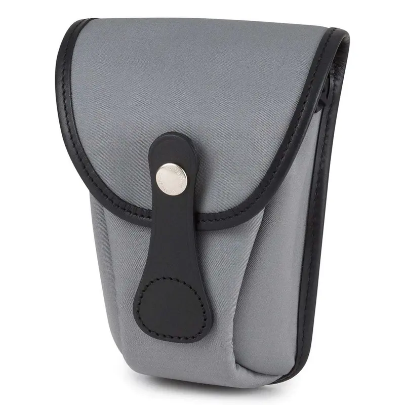 Billingham Avea 7 End Pockets - Grey Canvas / Black Leather