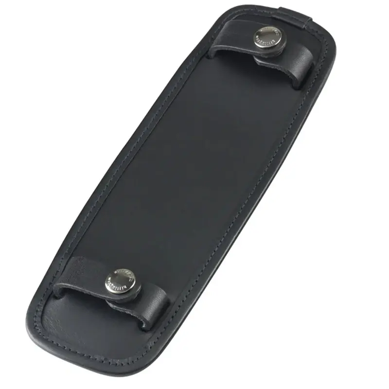 Billingham SP50 Shoulder Pad - Black Leather / Nickel Coated Studs