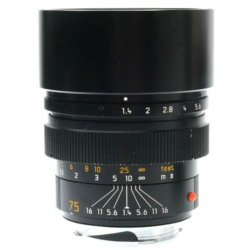 Leica 75mm f1.4 Summilux-M, Black, Germany 3905053
