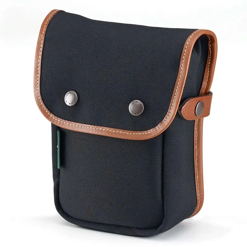 Billingham Delta Pocket  Black Canvas / Tan Leather