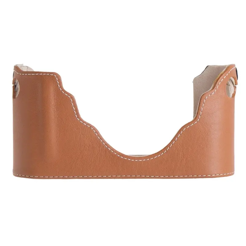 Leica Leather Half Case Cognac, Boxed #14887 (9+)