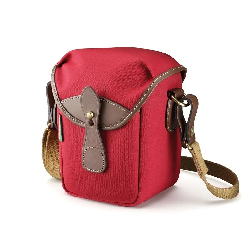 Billingham 72 Bag Burgundy Canvas / Chocolate Leather