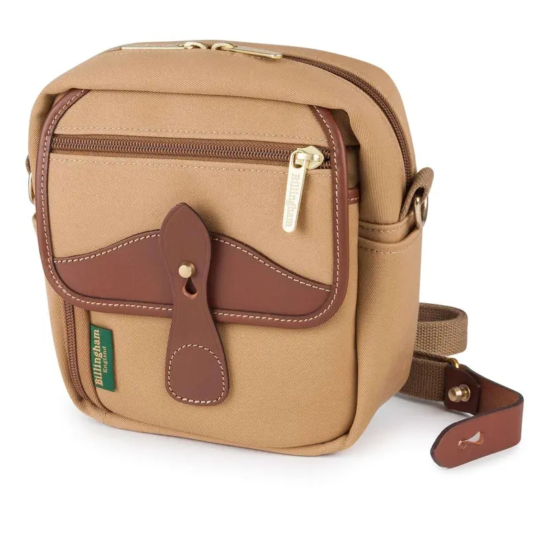 Billingham Pola Stowaway Pouch - Khaki Canvas / Tan Leather