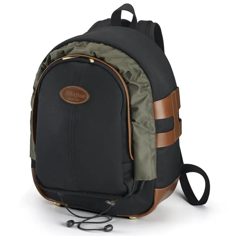 Billingham Rucksack 25 Black Canvas / Tan Leather
