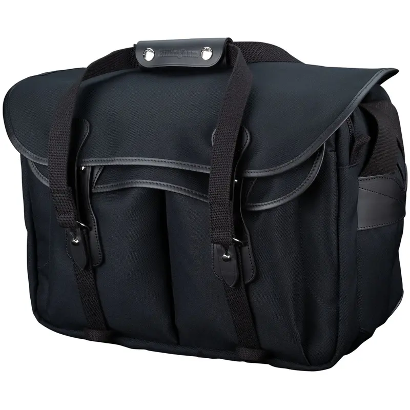 Billingham 445 Mark II Black Fibernyte / Black Leather