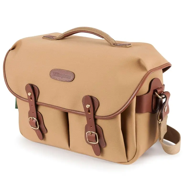 Billingham Hadley One Camera Bag - Khaki Canvas / Tan Leather (Olive Lining)