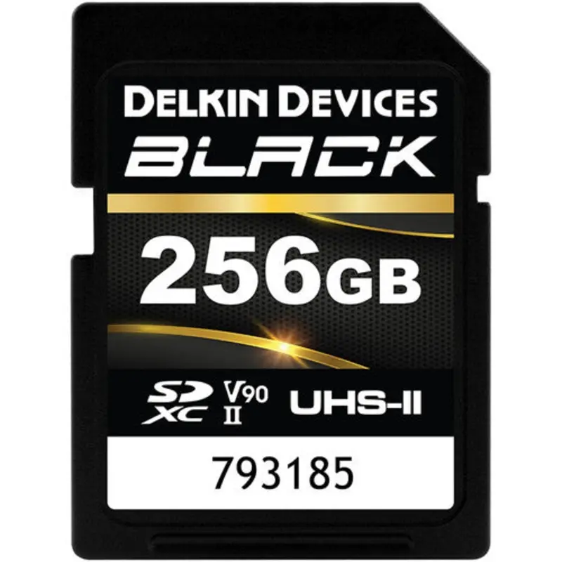 Delkin 256gb SD UHS-II Black