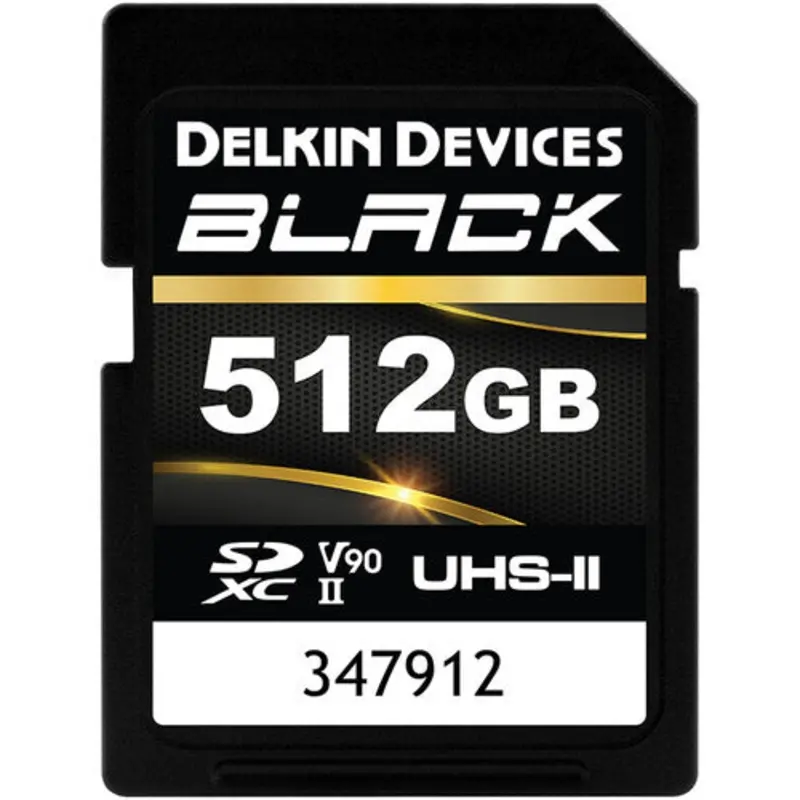 Delkin 512gb SD UHS-II Black