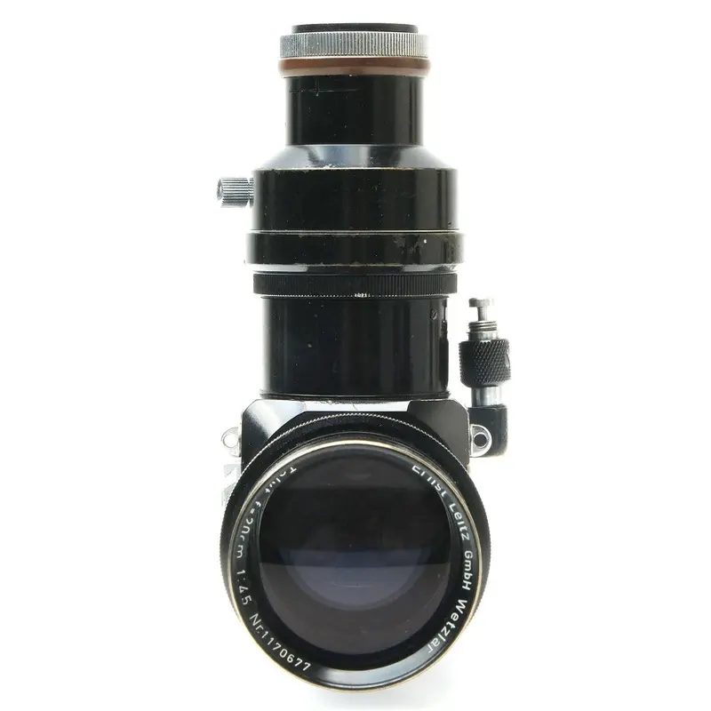 Leica 20cm f4.5 Telyt, PLOOT, Hood 1170677